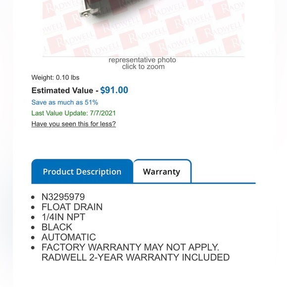 Air Compressor Drain Floats New in Package - Picture 4 of 6